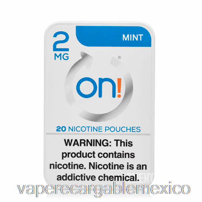 Vaporizador Recargable Encendido! Bolsas De Nicotina - Menta 2 Mg